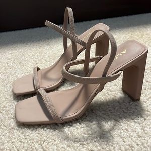 Aldo Nude Strap Heels